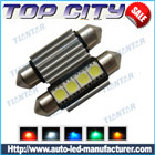 Topcity Newest Euro Error Free Canbus Festoon 211 4SMD 5050 Canbus 18LM Cold white - Canbus LED